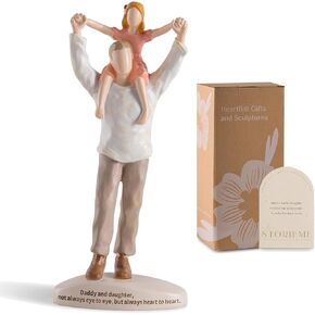 Dad Gifts from Daughter: Best Fathers Day Daughter Birthday Gift from Dad Father Daughters Resin Figurines Statue