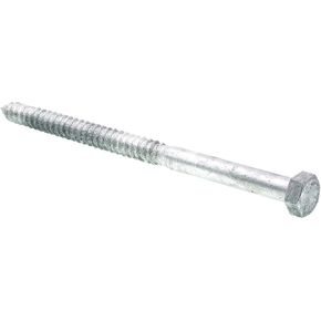 Prime-Line 9057586 Hex Lag Screws, 5/8 In. X 10 In, A307 Grade A Hot Dip Galvanized (5 Pack), Zinc