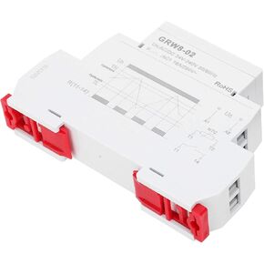 Digital Thermostat GRW8-02 Din Rail Thermostat, Din Rail Temperature ControllerAC/DC 24V-240V Temperature Controller Relay Temp Control Monitor with Test Probe LN Power Terminal