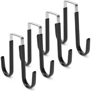 HengLiSam Over The Door Hook,Double stainless steel hook on door,4 Pack Over The Door Hooks for Bathroom, Living Room, Kitchen Hanging Clothes, Towels, Shoe Bag, Hats in Kuwait