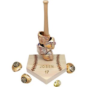 Baseball Ring Holder, Championship Ring Display Case, Personalized Gifts Softball Baseball Ring Display Case, Suitable for Ball Game Enthusiasts, Children, Teenagers and Adults。
