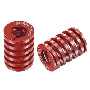 uxcell 3D Printer Die Spring, 30mm OD 35 mm Free Length 65Mn 1765N Load Capacity Compression Mould Die Springs Red 2pcs