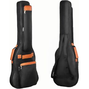 Electric Guitar Bag Gig Bag 6mm Padding Padded Backpack Neck Strap and Pockets Soft Guitar Case