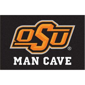 FANMATS 14588 NCAA - Oklahoma State Cowboys Man Cave Starter Mat Accent Rug - 19in. x 30in. | Sports Fan Home Decor Rug and Tailgating Mat