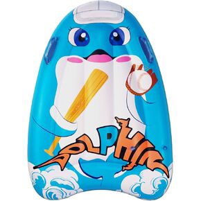 Pool Float Inflatable Boogie Board Kickboard - Must-Have Pool Toy for Kids Ages 3-12 - Perfect for Water Slides and Beach Floats
