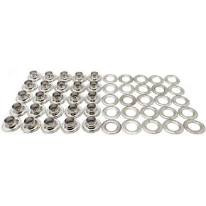 C.S. Osborne 25 Sets Nickel Grommets & Plain Washers #N1-0 (1/4" Hole)