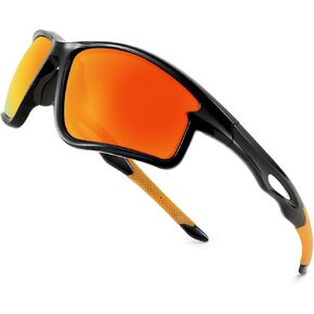 YuJian Polarized Sports Sunglasses for Men Women Youth Tr90 Frame Golf Fishing Runing Baseball Cycling Driving Sun Glasses