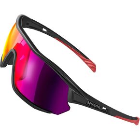 Sports Cycling Sunglasses for Men Women TR90 Frame MTB Sunglasses 100% UV Protection Biking Running Fishing Driving