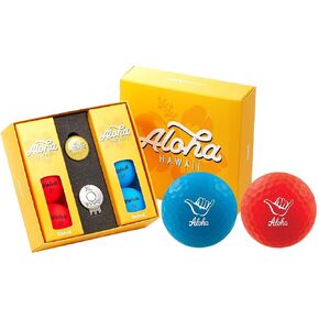 Volvik Vivid Golf Balls State Edition Gift Packs - 6 Balls Ball Marker & Magnetic Hat Clip