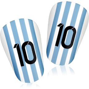Mini Soccer Shin Guards, Extra Mini Shin Guards Youth Adults Shin Guards Pads Protective Shin Guards Equipment for Man Women Kids Boys Girls (Special NO.10 Uniform Number)