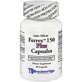 Breckenridge, Ferrex 150 Plus, Capsules - 90 Capsules
