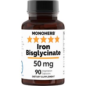 Iron Bisglycinate 50 mg - 90 Veg Capsules