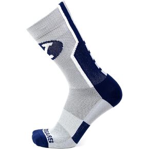 BYU Cougars Unisex Sports Performance Socks, Gray/Blue, One Size, NCAA Officially Licensed - DB Fan Gear