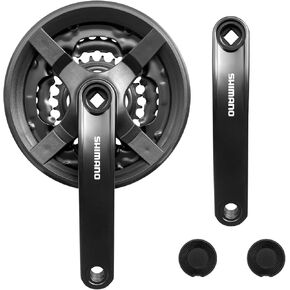 Bike Crankset FC-TY301 42-34-24T for 3x6/7/8Speed Gears Square Taper Set 170MM Crank Arm for Mountain Bike