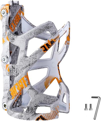 Bike Water Bottle Cage, Painted Fashion Durable Water Drink Holder Rack, Lightweight Plastic Water Bottle Holder Cool Charming Cycling Bottle Holder Cages for MTB, Road Bike, Mountain Bike in Saudi Arabia