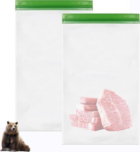 4 pack Bear Bags for Food Backpacking- Double Seal Odor Barrier Storage Bags 7.87 Mil Reusable Camping and Household, Lock in Odors Keep Contents Fresh and Waterproof, Reusable Odor Proof Bags ( 9*10) in Saudi Arabia