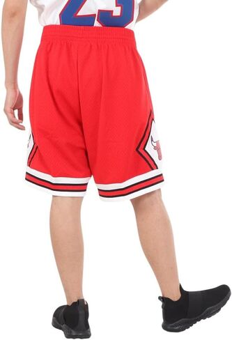 Mitchell & Ness NBA Swingman Road Shorts Bulls 97-98 Scarlet LG in Saudi Arabia