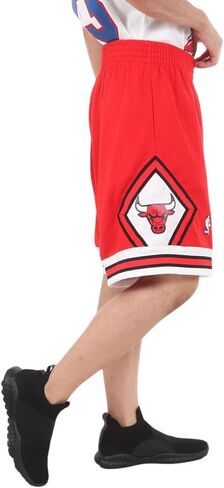 Mitchell & Ness NBA Swingman Road Shorts Bulls 97-98 Scarlet LG in Saudi Arabia