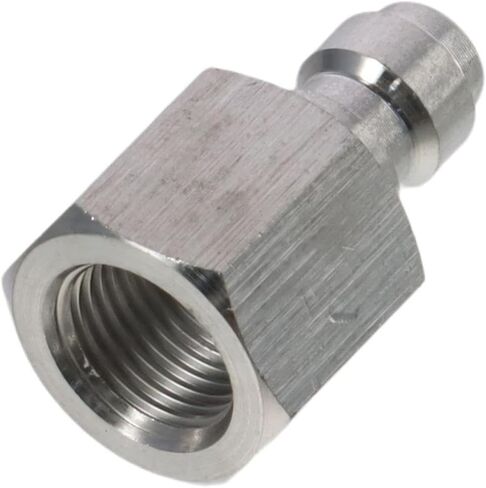 2pcs 8mm Quick-Disconnect Plug Adapter with Sealing O-Ring Accurately 1/8" BSPP Stainless Steel in Saudi Arabia