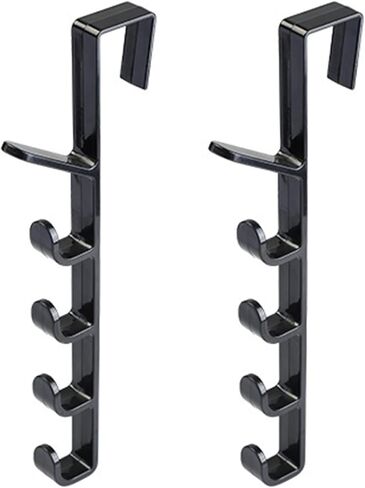 10 Hook Over The Door Hooks, 2 Pcs Over The Door Hooks for Hanging Towel Rack Coat Rack Purse Organizer for Closet Hooks The Door Purse Towel Door Hanger Hook for Door Hat Coat Family in Saudi Arabia