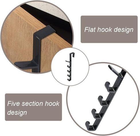 10 Hook Over The Door Hooks, 2 Pcs Over The Door Hooks for Hanging Towel Rack Coat Rack Purse Organizer for Closet Hooks The Door Purse Towel Door Hanger Hook for Door Hat Coat Family in Saudi Arabia