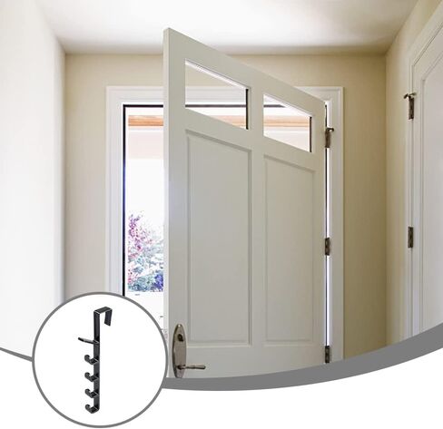 10 Hook Over The Door Hooks, 2 Pcs Over The Door Hooks for Hanging Towel Rack Coat Rack Purse Organizer for Closet Hooks The Door Purse Towel Door Hanger Hook for Door Hat Coat Family in Saudi Arabia