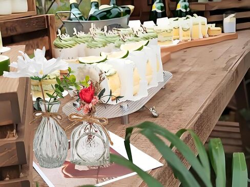 FANTESTICRYAN Glass Bud Vases Set of 3, Clear Vase for Flowers Small Glass Vase Single Flower Mini Vases Bulk for Centerpiece Wedding Table Decor, Home Decorations in Saudi Arabia