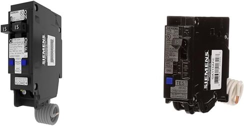 Siemens 15A & 20A 120V 1-Pole Tandem CAFCI Type QTA Circuit Breakers - Feed Two Circuits from One Breaker in Saudi Arabia