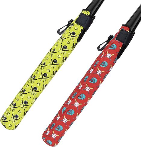 كم الخفاش مع خطاف معلق، 2 عبوة من أكمام الخفاش لمضرب البيسبول رولينجز | مضرب T-Ball، غطاء حماية لتدفئة الخفاش، مقاس عالمي، محمول ومقاوم للماء - للأطفال والشباب والبالغين in Kuwait