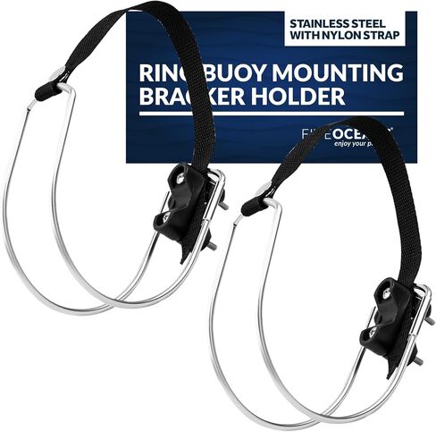 Five Oceans Ring Buoy Bracket Holder, Rail Mount/Flat Mount in Saudi Arabia