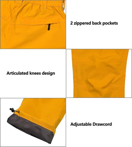 Little Donkey Andy Women's Waterproof Rain Pants Lightweight Breathable Rainproof Pants for Outdoor Hiking Golf in Saudi Arabia