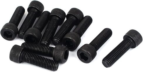 uxcell 1mm Pitch M6 x 30mm Cap Head Hexagon Socket Key Screws Bolts 10 Pcs in Saudi Arabia
