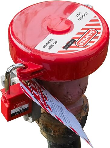 Red Gate Valve Lockout, Use Hose Bib Lock, Petroleum, Natural Gas Valve, Chemical Industry etc. -SGVL01 in Saudi Arabia