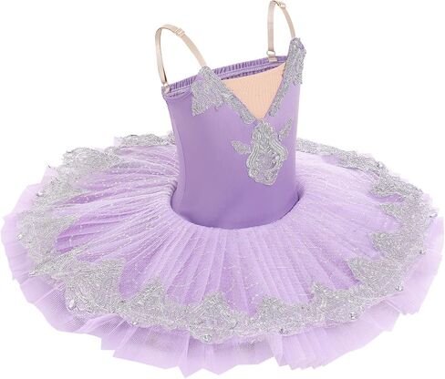AFAVOM Girls Camisole Skirted Leotard Swan Lake Ballet Dance Outfit Embroidery Tutu Ballerina Princess Dress for Performance in Saudi Arabia