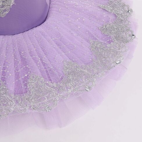 AFAVOM Girls Camisole Skirted Leotard Swan Lake Ballet Dance Outfit Embroidery Tutu Ballerina Princess Dress for Performance in Saudi Arabia