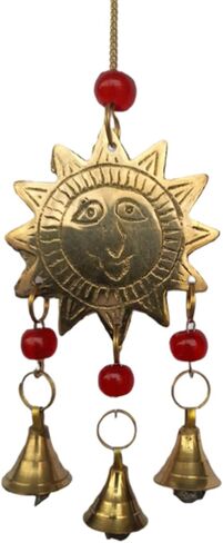Handicrafts Handmade Multicolor Home & Room Decorative String Wall & Door Hangings with Beads & Brass Bell for Home Decoration & Gifting Purpose (Elephant-Bell) in Kuwait