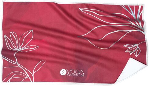 Yoga Design LAB | The Hand Towel | Premium Non Slip Hand Towel | Designed in Bali | Colorful Eco Printed + Quick Dry + Soft | Hot Yoga, Bikram, Ashtanga, Sport, Barre, Travel (Rose) in Saudi Arabia
