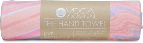 Yoga Design LAB | The Hand Towel | Premium Non Slip Hand Towel | Designed in Bali | Colorful Eco Printed + Quick Dry + Soft | Hot Yoga, Bikram, Ashtanga, Sport, Barre, Travel (Rose) in Saudi Arabia