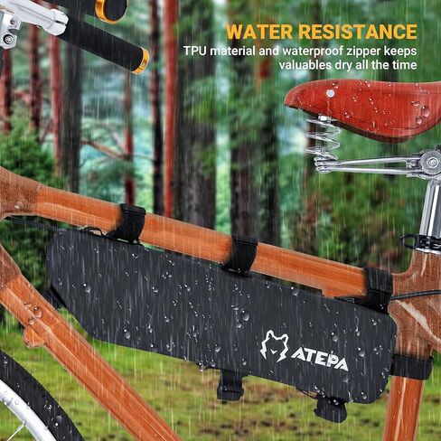 ATEPA حقيبة إطار الدراجة 2L/4L حقيبة دراجة أعلى أنبوب حقيبة الدراجة للدراجات دراجة سرج حقيبة الدراجة الحقيبة تحت مقعد لدراجة الطريق الجبلية مقاوم للماء سعة كبيرة in Kuwait