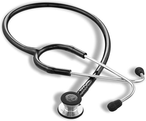 Revival Pediatric Neonatal Stainless-Steel Dual Head Stethoscope for Infant Care, Pediatricians, Neonatologist, Nurses and Medical Students with tunable Diaphragm, Latex Free tubing (Black) in Saudi Arabia