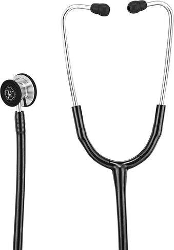 Revival Pediatric Neonatal Stainless-Steel Dual Head Stethoscope for Infant Care, Pediatricians, Neonatologist, Nurses and Medical Students with tunable Diaphragm, Latex Free tubing (Black) in Saudi Arabia