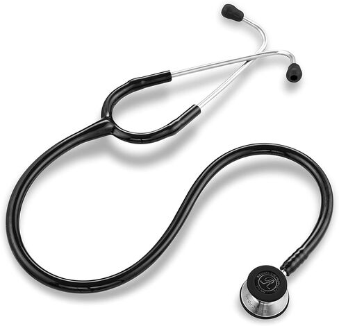 Revival Pediatric Neonatal Stainless-Steel Dual Head Stethoscope for Infant Care, Pediatricians, Neonatologist, Nurses and Medical Students with tunable Diaphragm, Latex Free tubing (Black) in Saudi Arabia