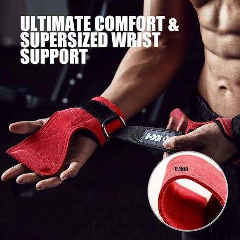 Weight Lifting Wrist Wraps Weight Lifting Straps for Weightlifting, Weight Lifting Gloves for Women and Men, Leather Lifting Wrist Straps for Deadlift, Powerlifting… in Saudi Arabia