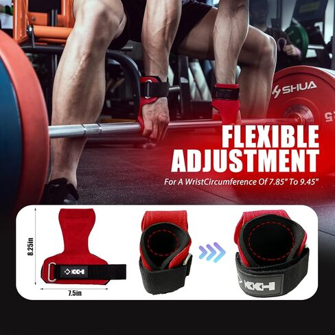 Weight Lifting Wrist Wraps Weight Lifting Straps for Weightlifting, Weight Lifting Gloves for Women and Men, Leather Lifting Wrist Straps for Deadlift, Powerlifting… in Saudi Arabia