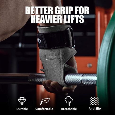 Weight Lifting Wrist Wraps Weight Lifting Straps for Weightlifting, Weight Lifting Gloves for Women and Men, Leather Lifting Wrist Straps for Deadlift, Powerlifting… in Saudi Arabia