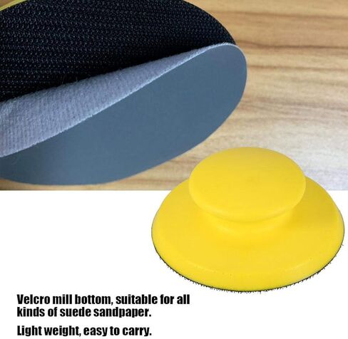 3 Inch Hook and Loop Hand Sanding Block Foam Sanding Pad Block Round Sanding Pad Hook Backing Plate for Sanders or Polishers in Saudi Arabia