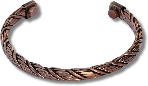 Hand Forged 100% Pure Copper Bracelet. Made with Solid High Gauge Copper and Health benefits. Enhance your well-being in style in Saudi Arabia