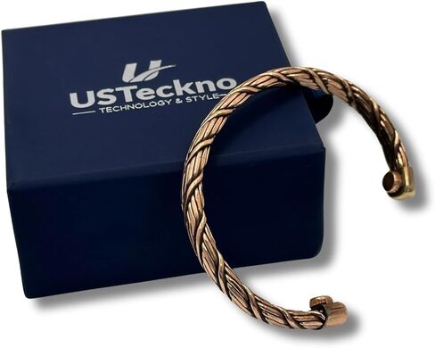 Hand Forged 100% Pure Copper Bracelet. Made with Solid High Gauge Copper and Health benefits. Enhance your well-being in style in Saudi Arabia