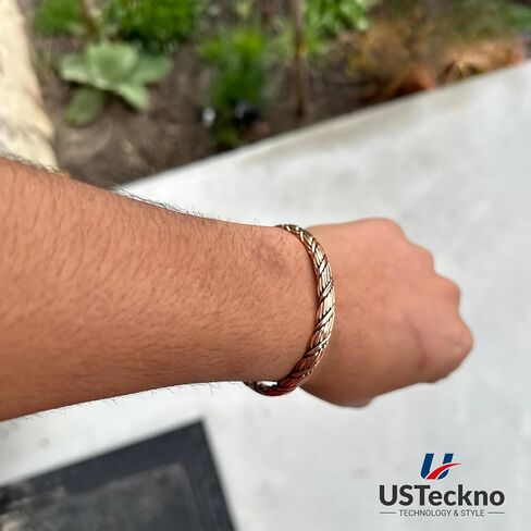 Hand Forged 100% Pure Copper Bracelet. Made with Solid High Gauge Copper and Health benefits. Enhance your well-being in style in Saudi Arabia