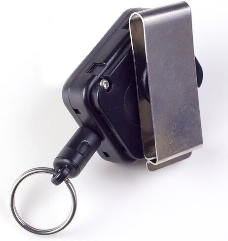Hammerhead Industries Gear Keeper, Key Retractor with Stainless Steel Rotating Belt Clip, Made in USA in Saudi Arabia